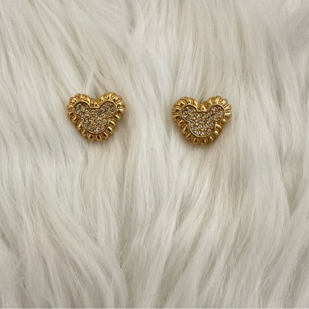Vintage Disney Gold Sparkle Earrings